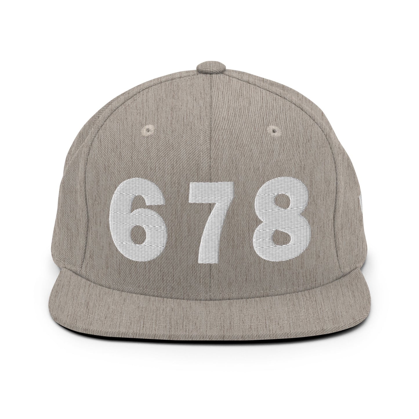 678 Area Code Snapback Hat