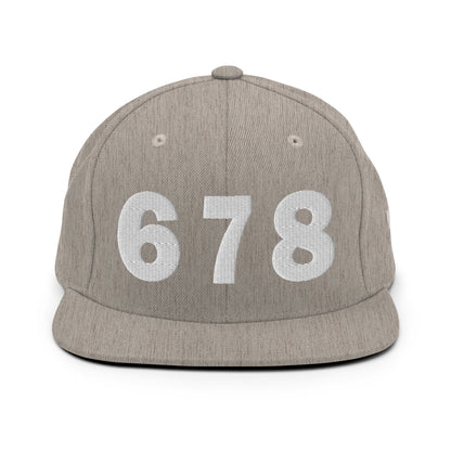 678 Area Code Snapback Hat