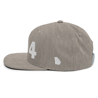 404 Area Code Snapback Hat
