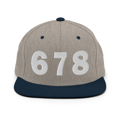 678 Area Code Snapback Hat