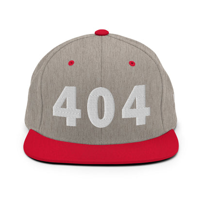 404 Area Code Snapback Hat