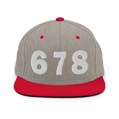 678 Area Code Snapback Hat