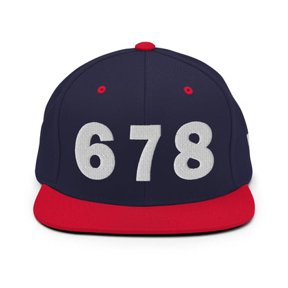 678 Area Code Snapback Hat