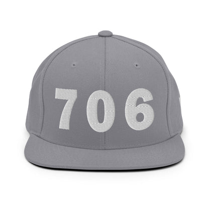 706 Area Code Snapback Hat