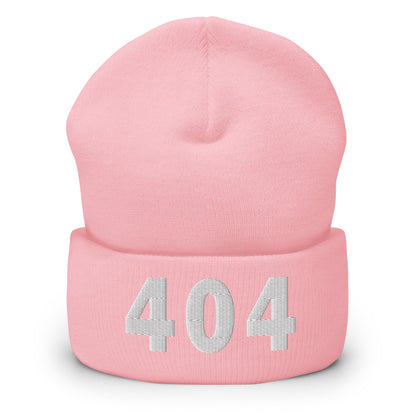 404 Area Code Cuffed Beanie