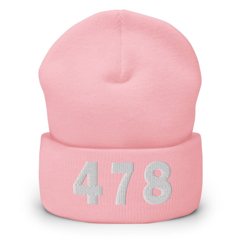 478 Area Code Cuffed Beanie