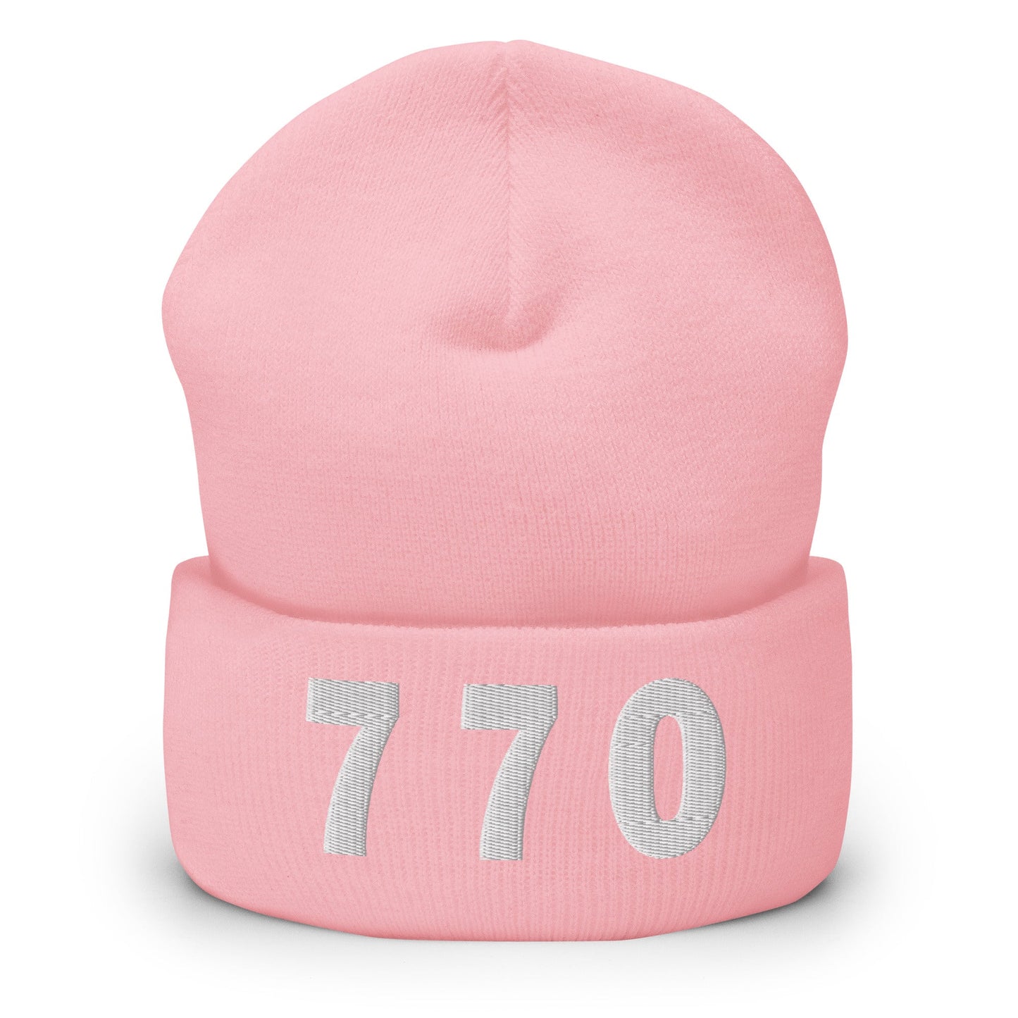 770 Area Code Cuffed Beanie