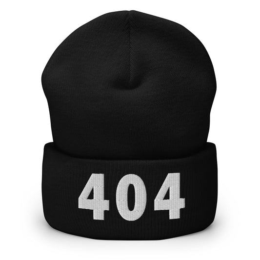 404 Area Code Cuffed Beanie