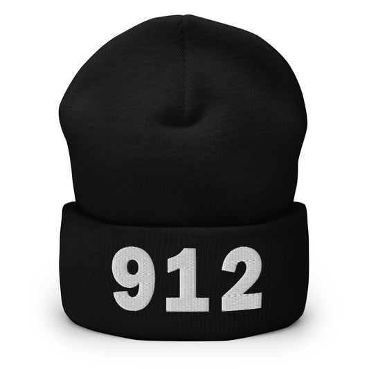912 Area Code Cuffed Beanie