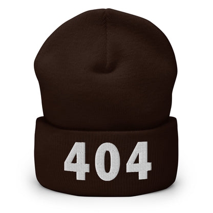404 Area Code Cuffed Beanie
