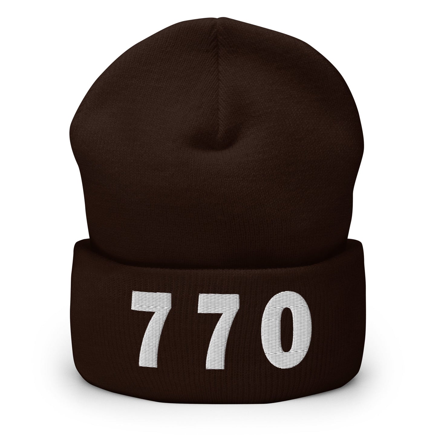 770 Area Code Cuffed Beanie