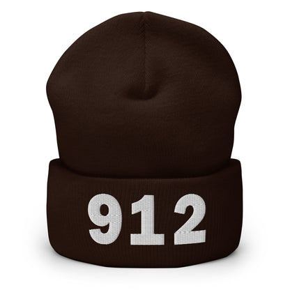 912 Area Code Cuffed Beanie