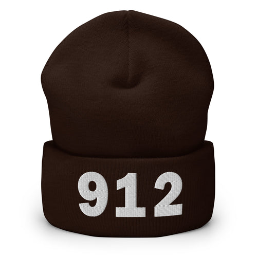 912 Area Code Cuffed Beanie