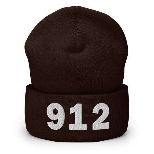 912 Area Code Cuffed Beanie