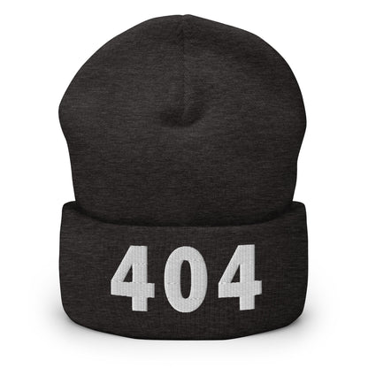 404 Area Code Cuffed Beanie