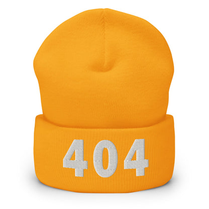 404 Area Code Cuffed Beanie