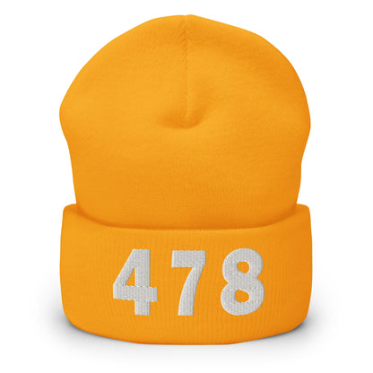 478 Area Code Cuffed Beanie