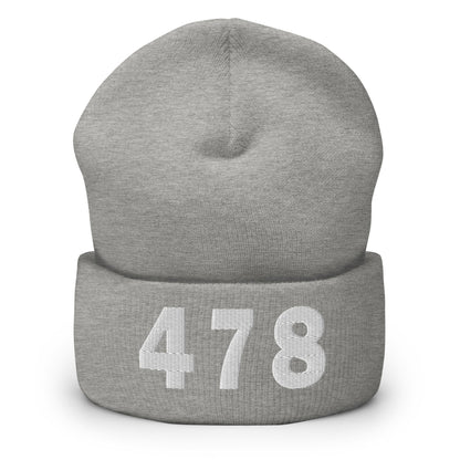 478 Area Code Cuffed Beanie