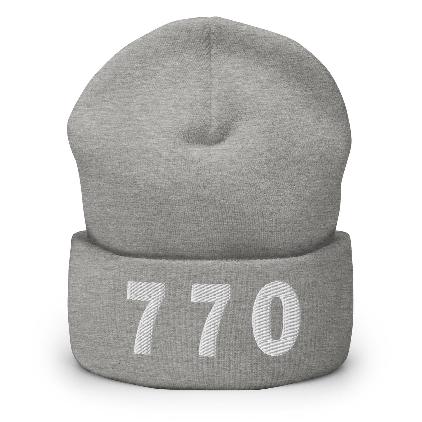 770 Area Code Cuffed Beanie