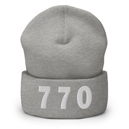 770 Area Code Cuffed Beanie