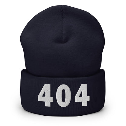 404 Area Code Cuffed Beanie