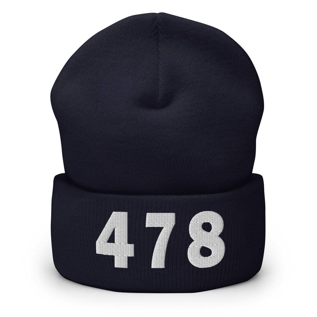 478 Area Code Cuffed Beanie
