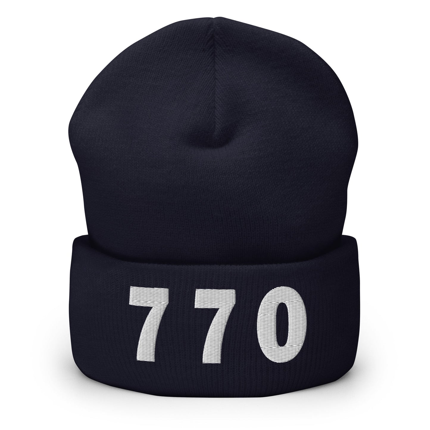 770 Area Code Cuffed Beanie