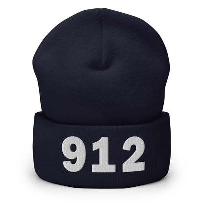912 Area Code Cuffed Beanie