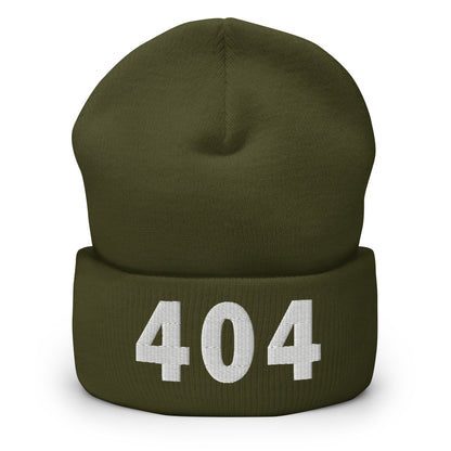 404 Area Code Cuffed Beanie