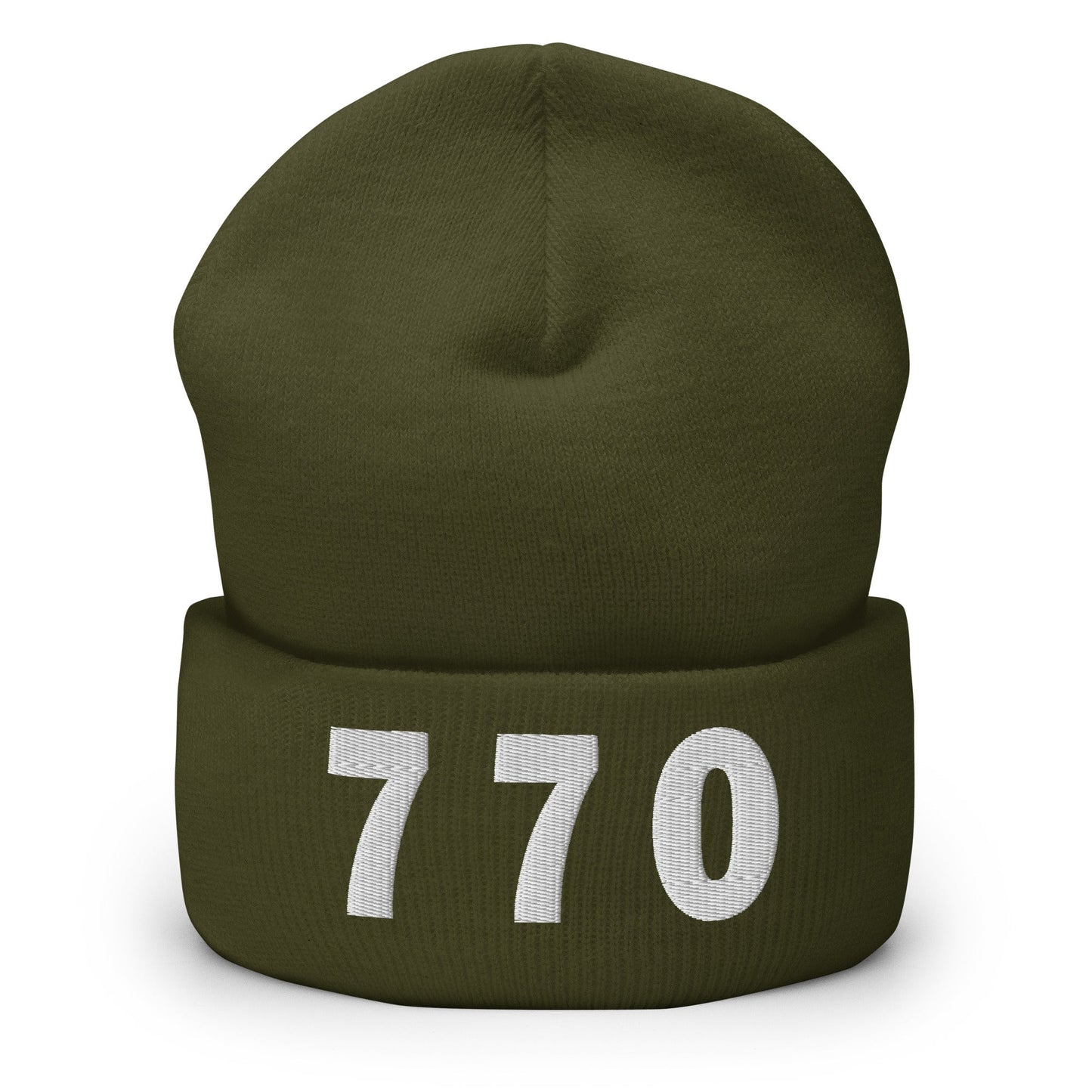770 Area Code Cuffed Beanie