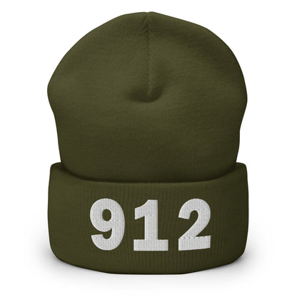912 Area Code Cuffed Beanie