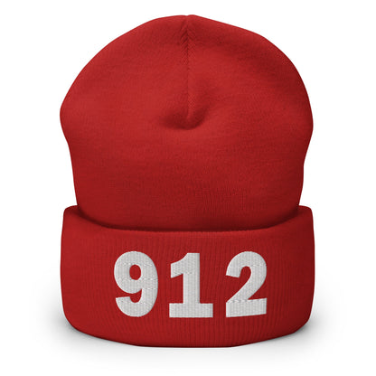 912 Area Code Cuffed Beanie