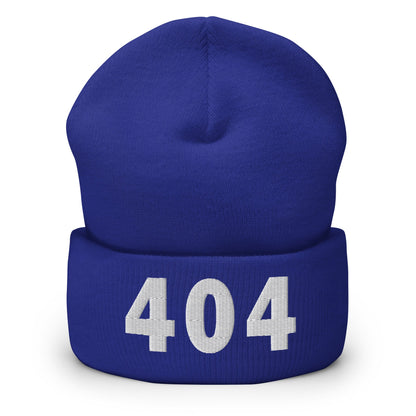 404 Area Code Cuffed Beanie