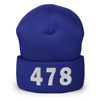 478 Area Code Cuffed Beanie