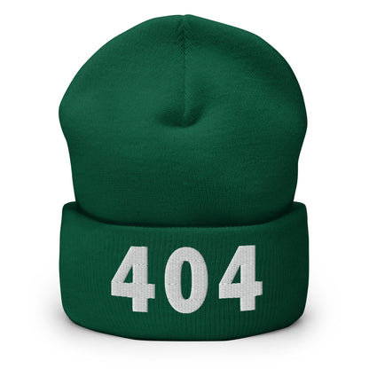 404 Area Code Cuffed Beanie