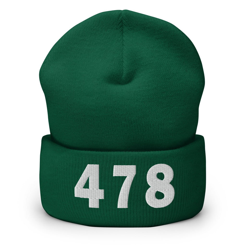 478 Area Code Cuffed Beanie