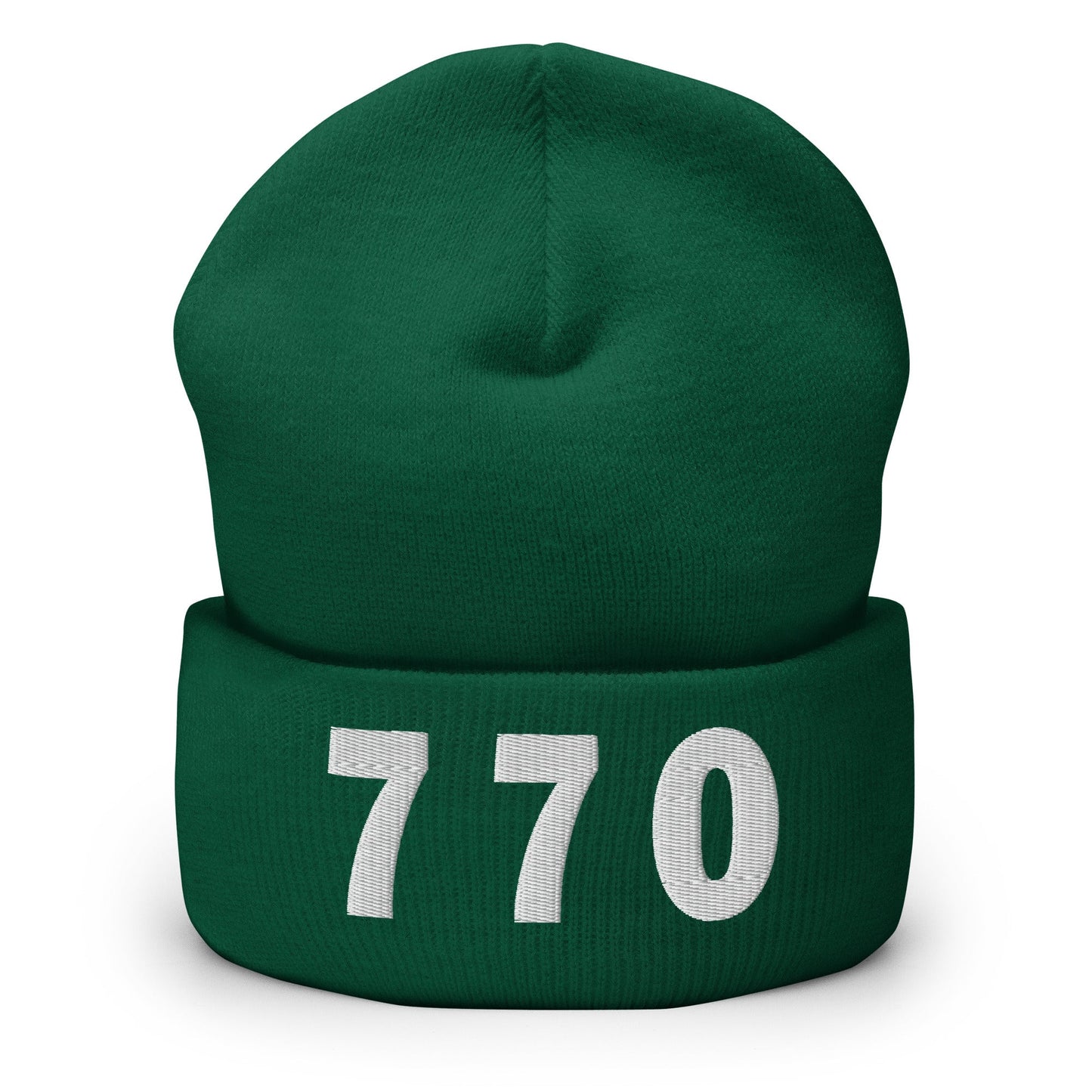 770 Area Code Cuffed Beanie