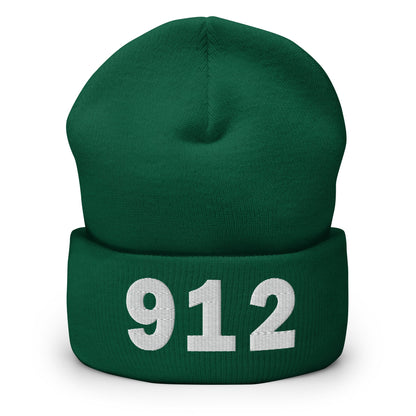 912 Area Code Cuffed Beanie