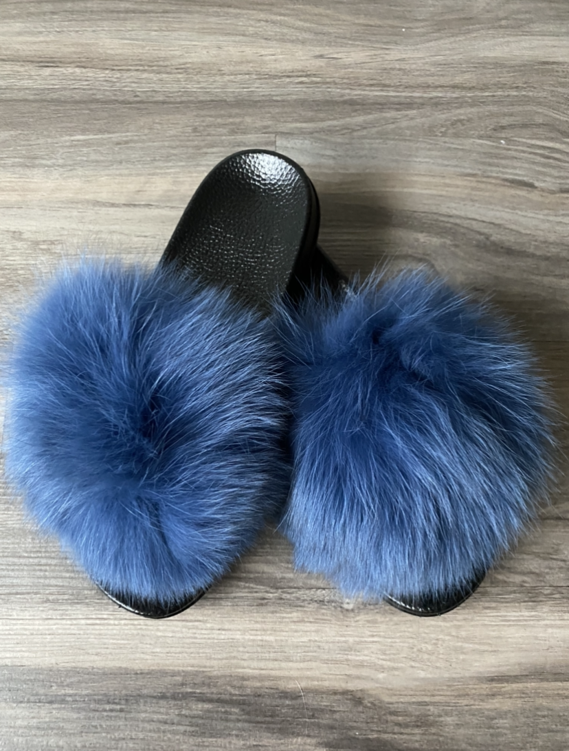 Slides -Denim Blue {Order Size Up}