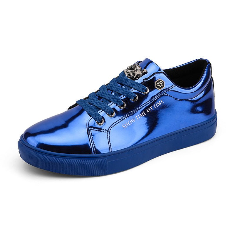 Fashionable Low Cut Shiny Flat Bottom Shoes