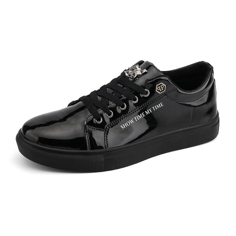 Fashionable Low Cut Shiny Flat Bottom Shoes