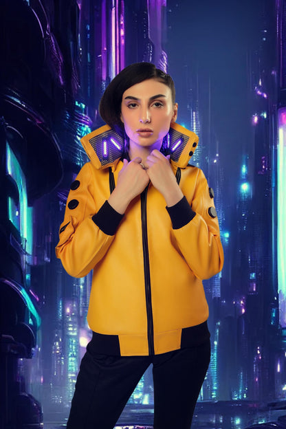 Customizable Cybernetic Maverick Jacket inspired by the Lucy Cyber-punk Jacket -Handmade Cosplay- Make your own Cyberpunk Jacket!