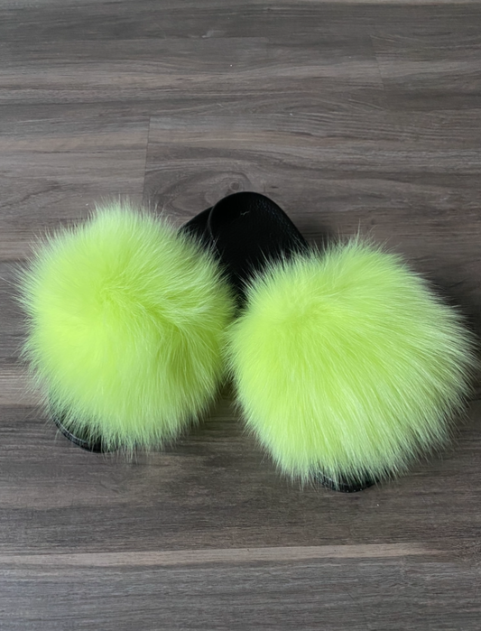 Slides - Neon Lime {Order Size Up}