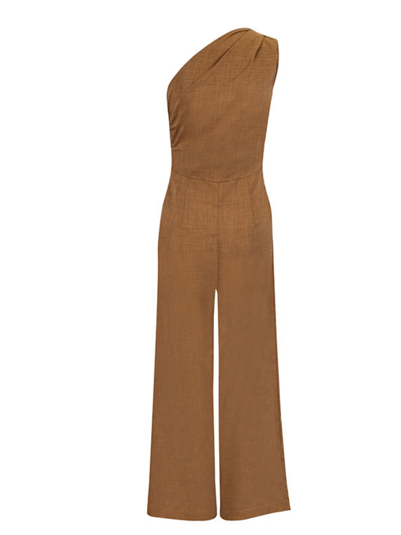 Trendy One-Shoulder Wide Leg Jumpsuit