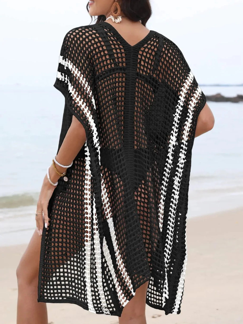Fashionable Open Front Swimsuit Cover-Up