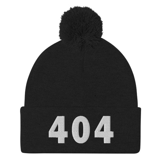 404 Area Code Pom-Pom Beanie
