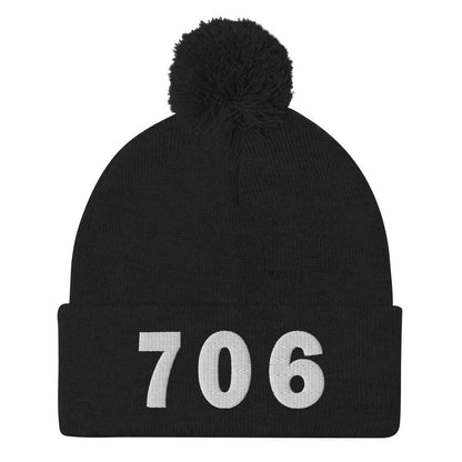 706 Area Code Pom-Pom Beanie