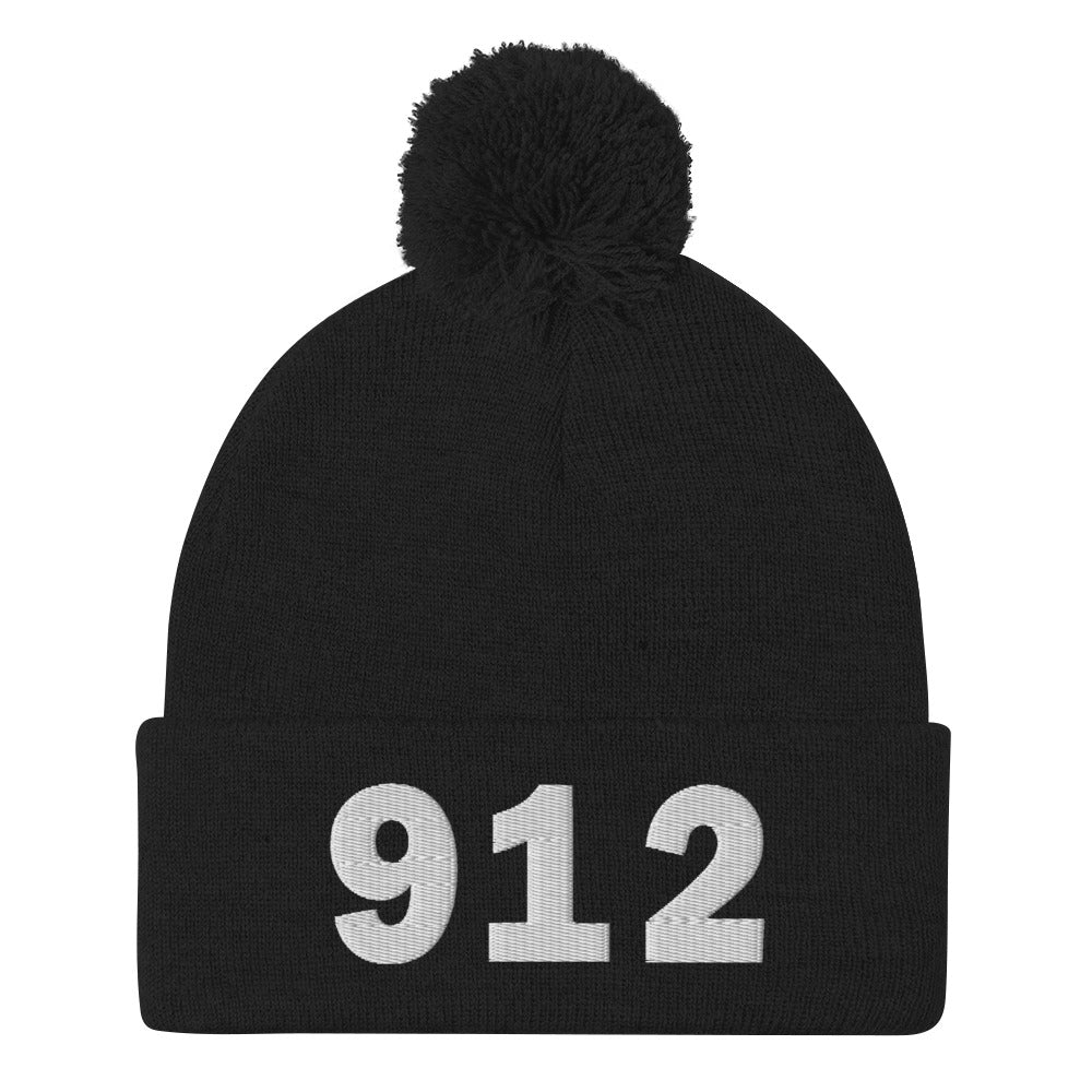 912 Area Code Pom-Pom Beanie