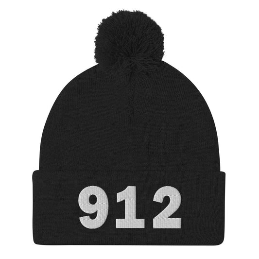 912 Area Code Pom-Pom Beanie