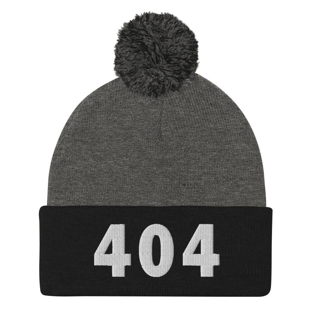 404 Area Code Pom-Pom Beanie